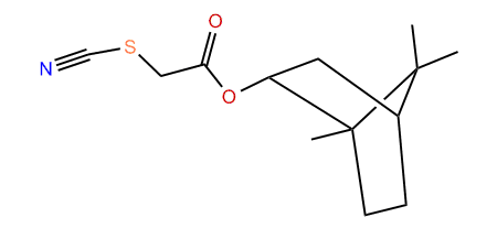 1,7,7-Trimethylbicyclo[2.2.1]hept-2-yl(cyanosulfanyl)-acetate